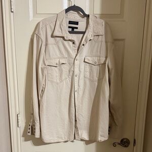 Banana Republic Off-White Standard Fit Shirt